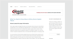 Desktop Screenshot of consumerinjuries.com